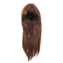 Light Brown Straight Wigs High Temperature Fiber Women Light Brown Wig with Bang For Party Cosplay Daily