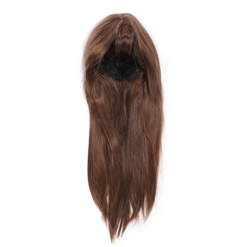 Light Brown Straight Wigs High Temperature Fiber Women Light Brown