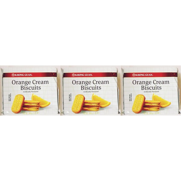 Orange Cream Biscuits, Artificially Flavored, 7.05 Oz,Pack of 3