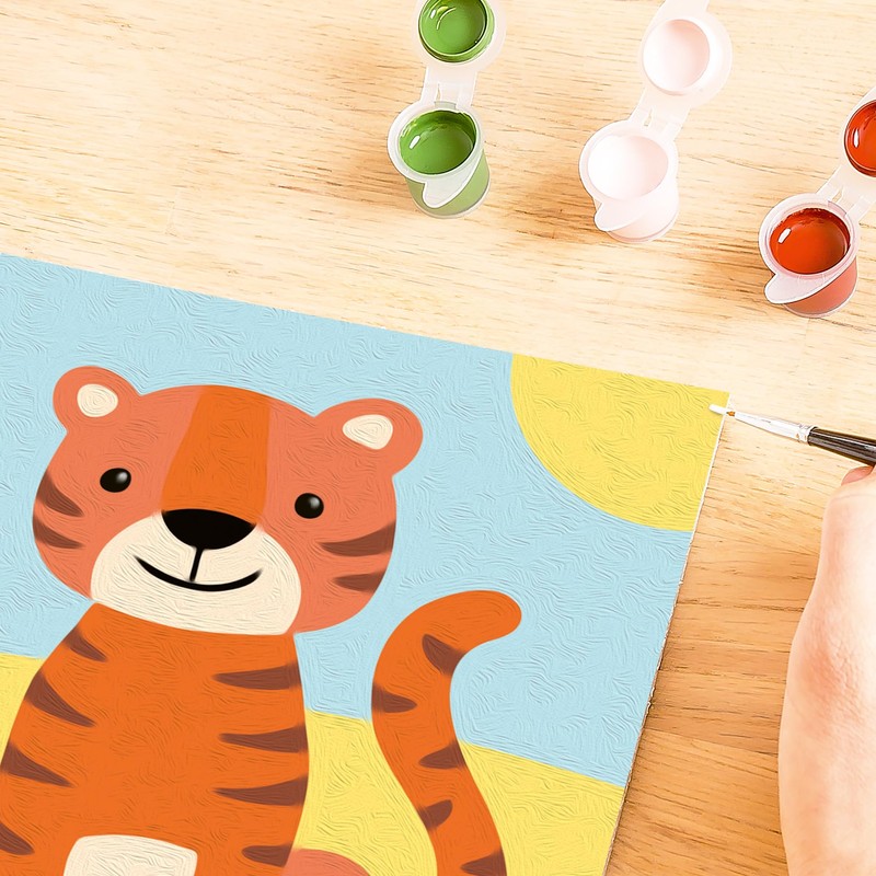 Ravensburger CreArt 23988 Painting by Numbers Little Tiger from 7
