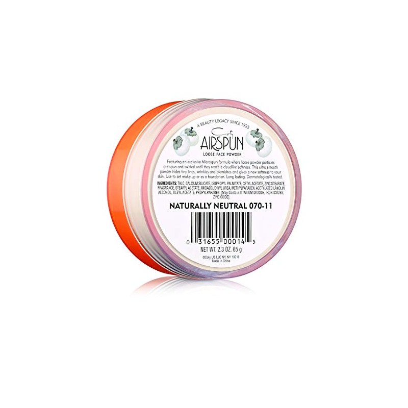 Coty Airspun Face Powder, Naturally Neutral, 2.3 oz, Natural Tone