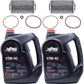 Edwards Full Synthetic Oil Kit fits Sea Doo BRP Oil Change Kit W/Filter & O Rings All 4-Tec GTX GTI RXP RXT 2 Pack