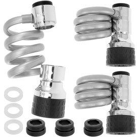 3 PCS Sink Sprayer Attachment for Faucet, Kitchen Sink Sprayer with Stretchable Hose, 3 Water Outlet Modes Sink Faucet Extender, Removable Faucet Sprayer Attachment for Kitchen Bathroom