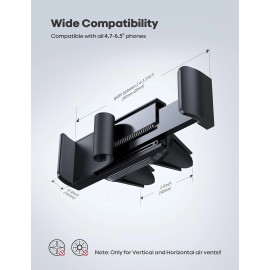 Lamicall Car Vent Phone Mount - Air Vent Clip Holder,
