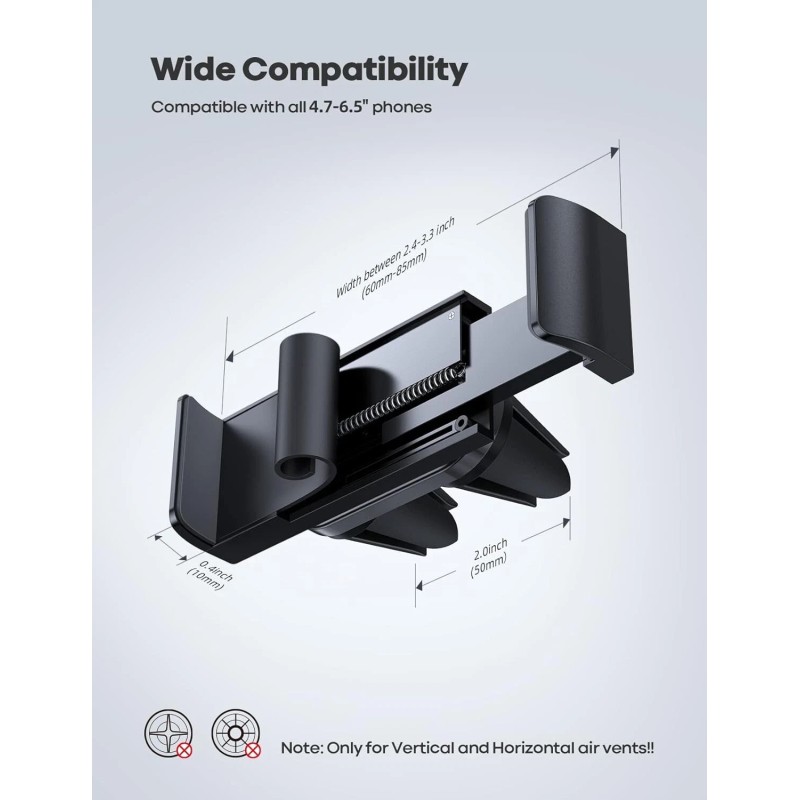 Lamicall Car Vent Phone Mount - Air Vent Clip Holder,
