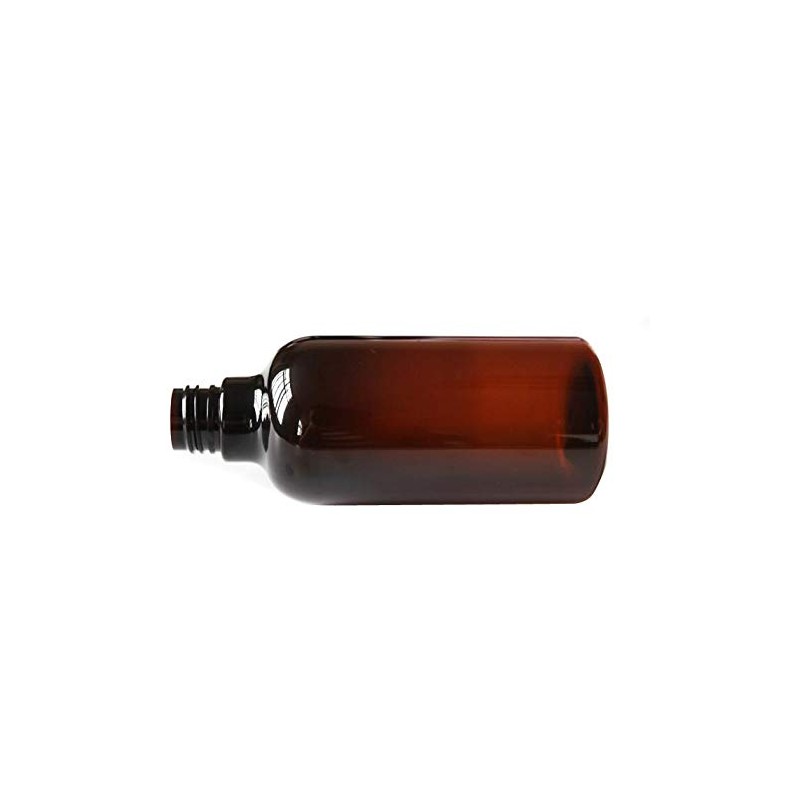 2PCS 8oz 250ML Amber PET Empty Plastic Bottle with Black