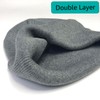 Dumrotite Cotton Beanie Hat for Women Men, Double Warm Knit