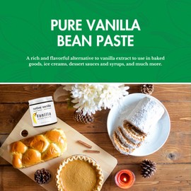 Vanilla Bean Paste - Native Vanilla - All Natural Pure Vanilla Bean Paste - Made with Organic Agave Syrup - For Cooking, Baking & Desserts - 100% Vegan & Kosher - Non-GMO & Gluten-Free - 32 oz