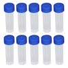 25 Pcs 5ml Plastic Test Tubes Small Graduated Vial Container