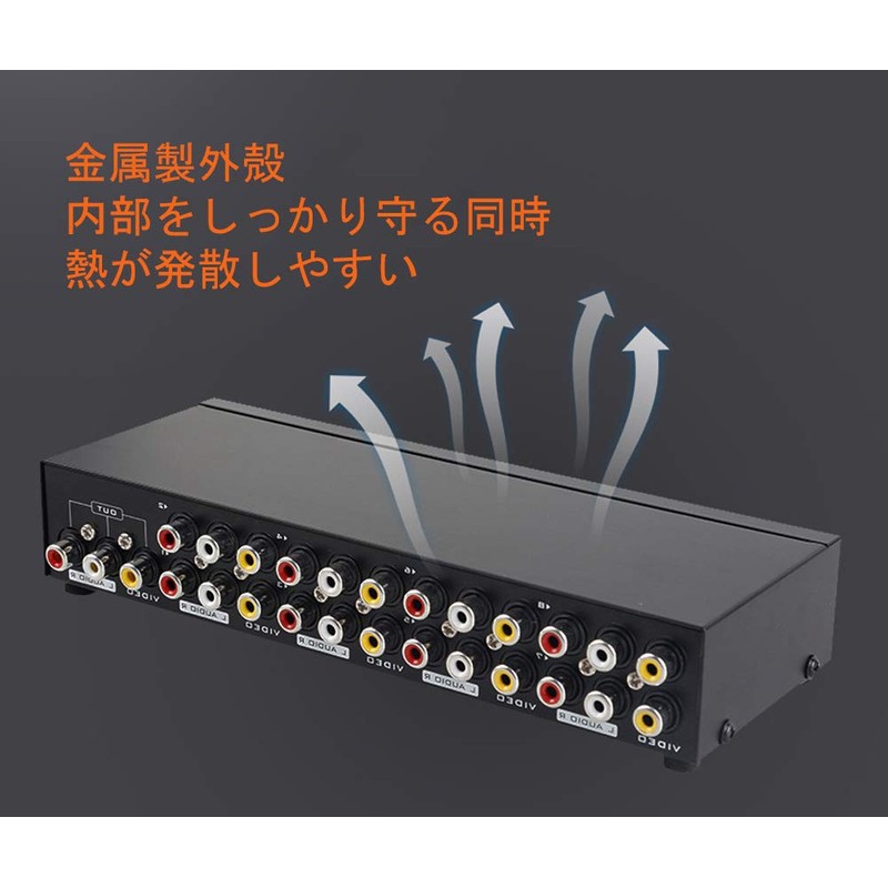 Iseebiz AV Switcher, Splitter, Composite Switcher, Bi-Directional, 8 Input, 1