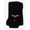 AFM NEW! Black Carpet FLOOR MATS 2008-2013 Corvette W/ Embroidered