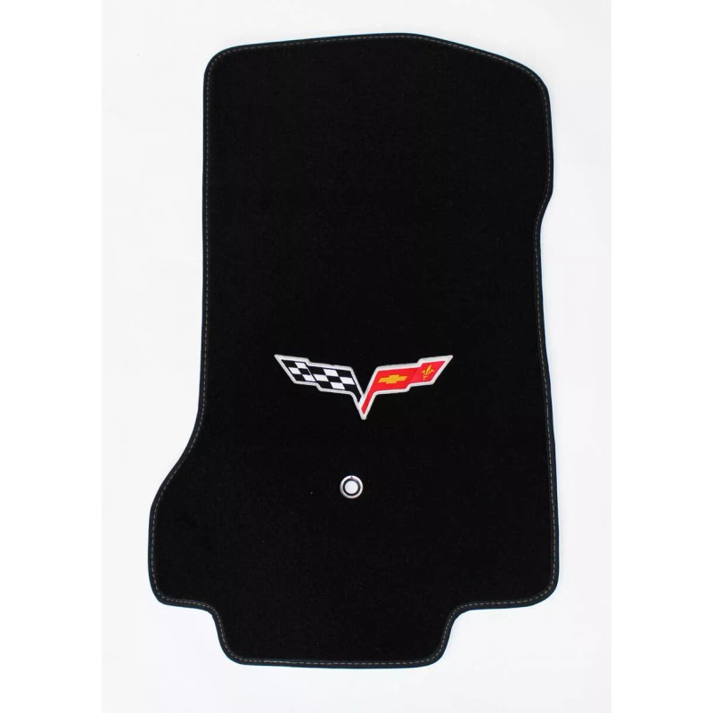 AFM NEW! Black Carpet FLOOR MATS 2008-2013 Corvette W/ Embroidered