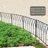 SCENDOR 5 Pack Decorative Fence Metal Garden Fence 16in x