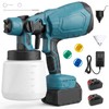 Paint Sprayer, 200W Cordless Spray Gun with 2 x 2000mAh