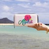 ALOHA Wallet Purse Long Leather Waterproof Cash Card Holder Cute
