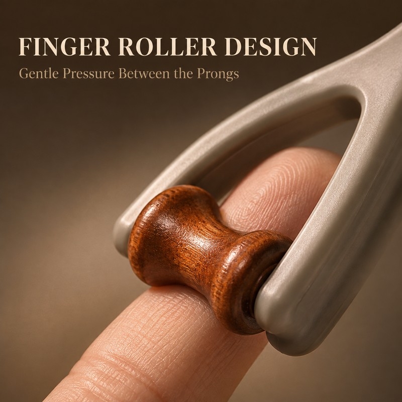 Finger Massager for Hand Relaxation – Dual-Roller Manual Massage Tool