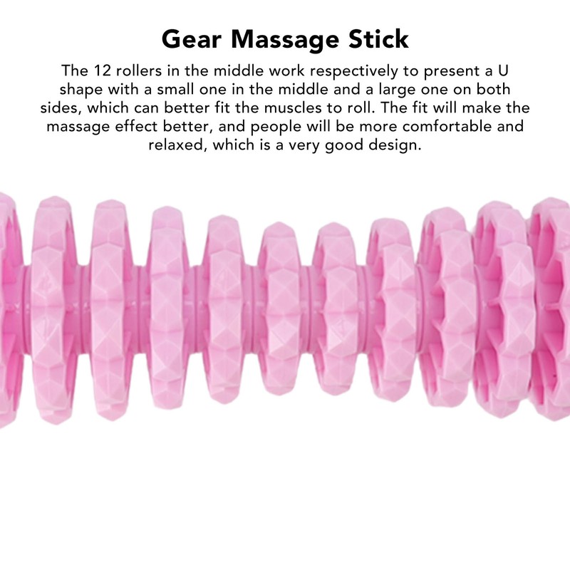 Gear Massage Stick Deep Muscle Relaxation Exercise Liposuction Massage Roller