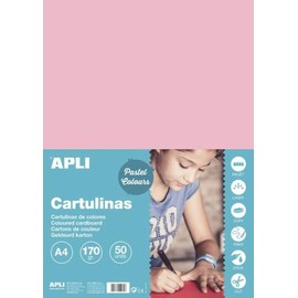 APLI 14235 Cardboard A4, 170 g, Pack of 50