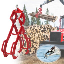Log Lifting Tongs, Optimal Strength Log Tongs, Multi-Model Compatibility, Superior Steel Grip for Safe Wood Lifting & Dragging, Essential Tool for Efficient Logging Operations (28 in-4 Claw)
