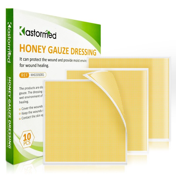 Kastormed Honey Gauze Dressing, Manuka Honey Wound Care, Medical Grade