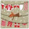 20 Napkins Elk Snowflakes Advent Christmas Christmas 33 x 33