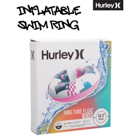 Hurley Anillo de nataci n inflable Tubo interior flotante de piscina Juguete inflable de piscina para ni os, tama o 32.5 pulgadas, overol blanco