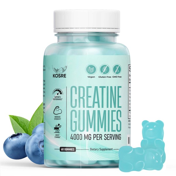 KOSRE KOSRE Creatine Monohydrate Gummies with 4g Creatine for Men
