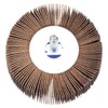 1-1/2 Mounted Abrasive Flap Wheel, Coated, 1-1/2 Width, 1/4 Shank