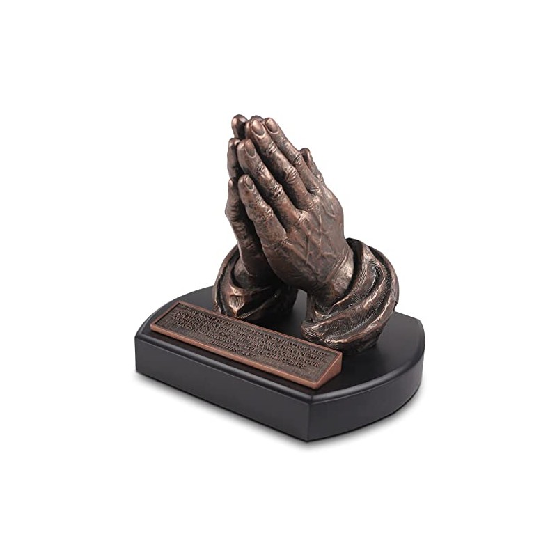 Lighthouse Christian Products Praying Hands Bronze Tone 8.75 Inch Resin