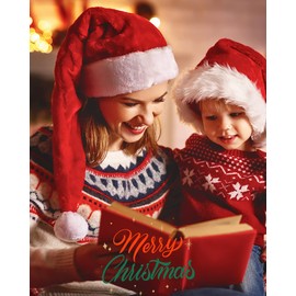 Long Santa Hat Christmas Hats for Adults Xmas Red Santa Hats Santa Claus Hat Velvet Christmas Hats for Adults Keep Warm Winter Christmas Costume