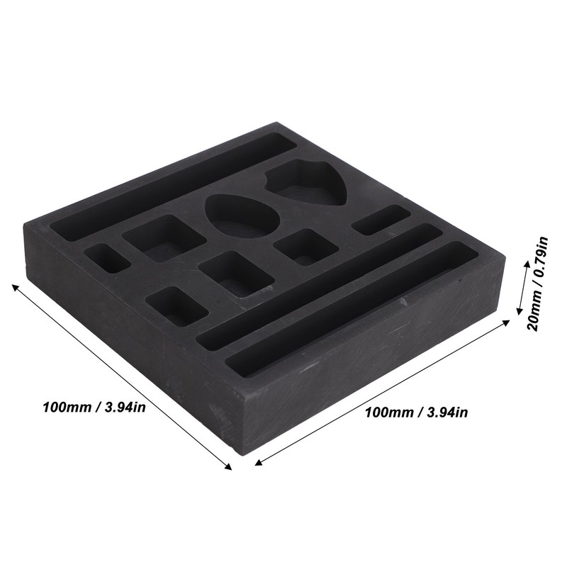 Graphite Ingot Mold for Metal Casting 11 Holes Easy Demoulding