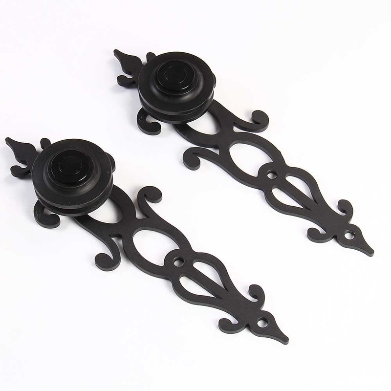 CCJH 5FT Sliding Barn Door Hardware Kit, Heavy Duty, Smoothly