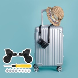 Yibuy 2 x Black Left&Right 9.1cmx9.7x4.9cm DIY Luggage Wheels Replacement