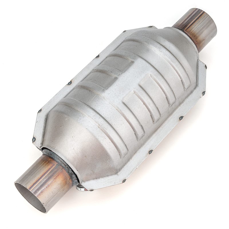 FOMIUZY 2.25 Inch 2.25" Inlet/Outlet Catalytic Converter Universal High Flow