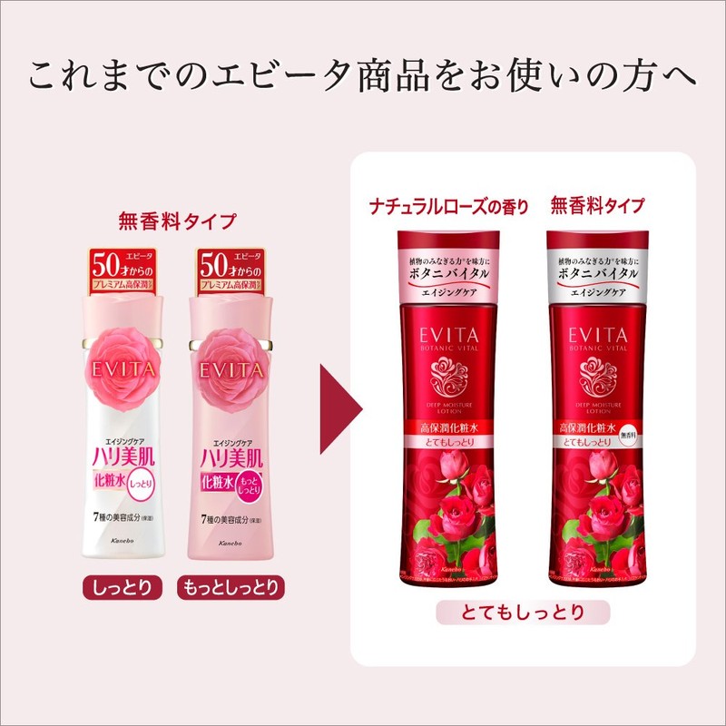 Evita Botanical Deep Moisture Lotion II Very Moisturizing Natural Rose