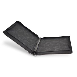 Guardhouse 3 Ring Zipper Binder for Storing Coins, Currency and Trading Cards in notepages (Grey), 668498