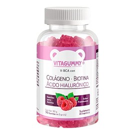 Gomitas V-BCA de Biotina, Colageno & Acido Hialuronico con 90 gomitas de 2gr c/u