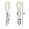 Jagowa 6 Pcs Cotton Rope Bath Towel Clip Anti-rust Metal