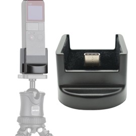 Cooer Desktop Charger Base Charging Station Stand Mount, Handheld Gimbal Holder with 1/4" Hole, 2 Type C Ports for DJI Compatible with Osmo Pocket Stabilizer Accessories