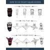 Pocket Square Holder, Keeps Handkerchiefs in Place and Shaped, Suit