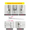 Dr.DJ Wall Mount Coat Hanger Holder Silver Clothes Drying Organizer