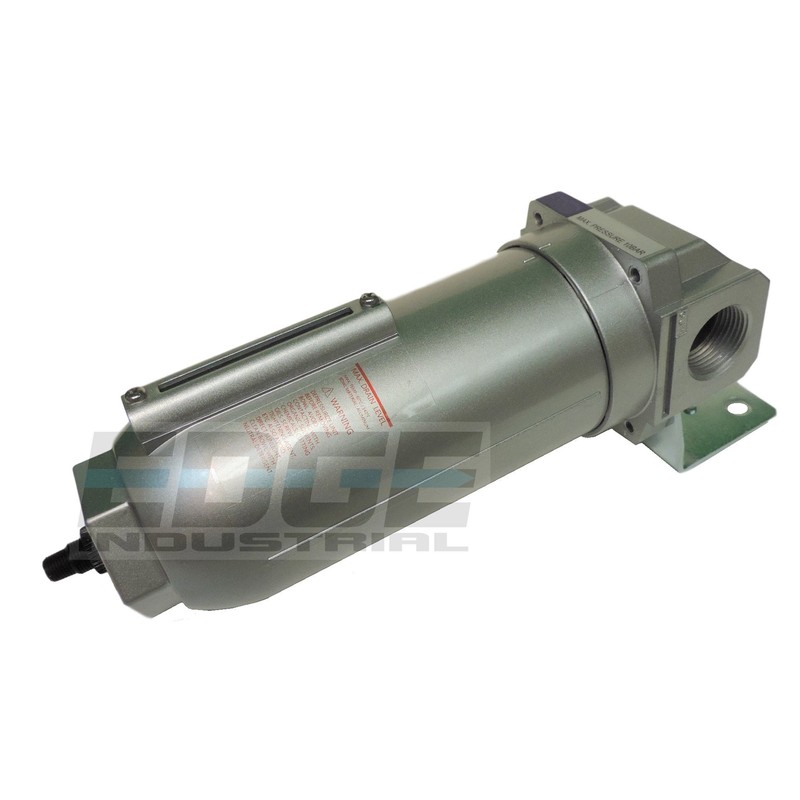 HEAVY DUTY HIGH FLOW COMPRESSED AIR IN-LINE PARTICULATE FILTER WITH