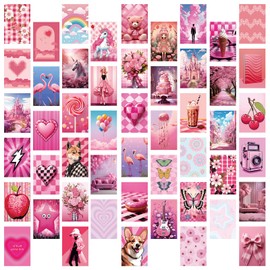 Bailinks 50 Pieces Wall Collage Poster Set, Aesthetic Picture Collection for Wall Decoration, Perfect Room Decor for Bedroom and Dorm, Ideal for Teen Girls and Boys (Style05)