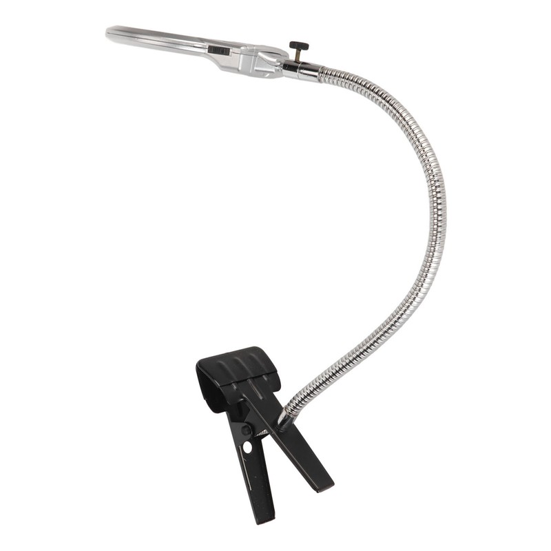 Clamp Magnifying Glass 2X and 6X Dual Lens Flexible Hose
