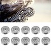 10Pcs Ball Bearings Stainless Steel WearResistant Quiet Skateboard Driver Accessories