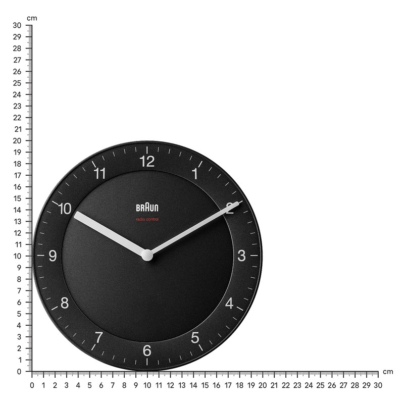 Braun BC06B-DCF Classic Radio-Controlled Wall Clock for Central European Time