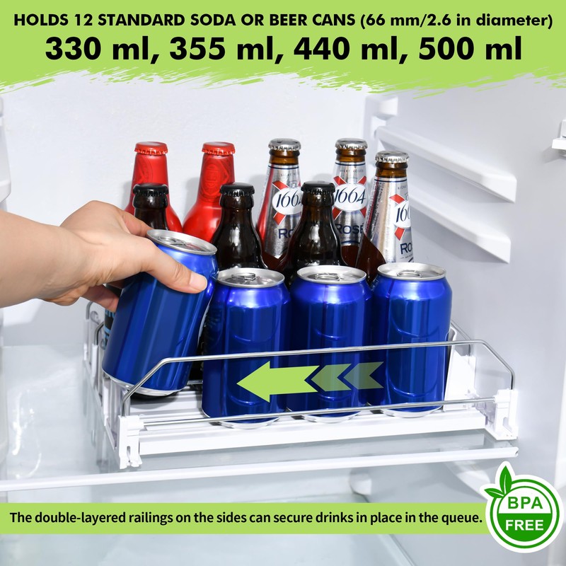 Fridge Organiser, Drinks, Automatic Fridge Container Organiser