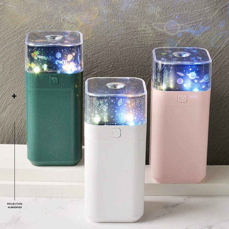 Starlight Humidifier Ultrasonic LED Night Light Silent 300ml Dual Mode