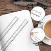 Pack of 10 Rulers 30 cm, Transparent Rulers for School