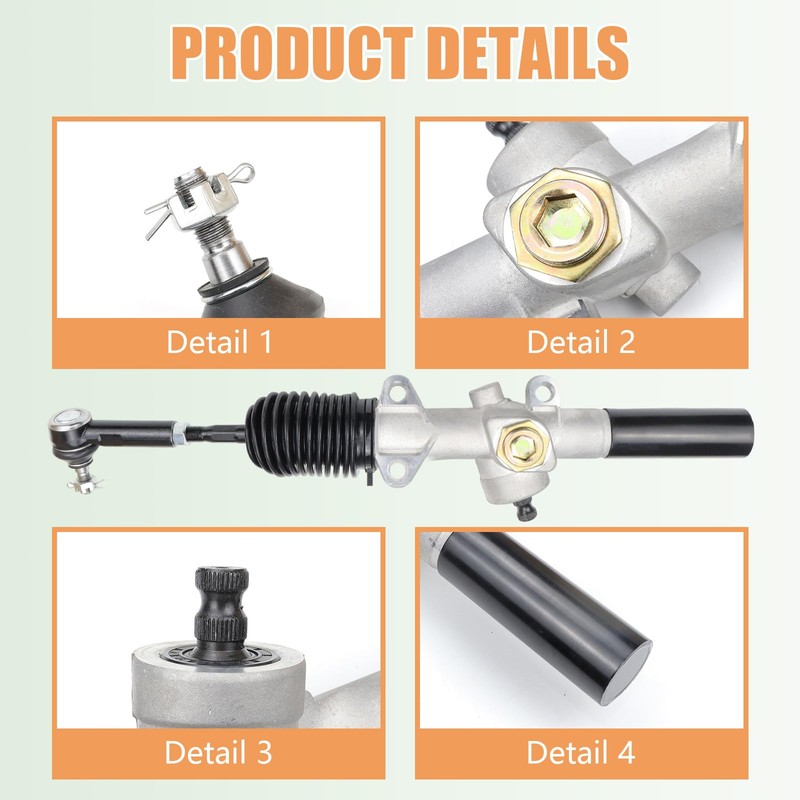 Golf Cart Steering Gear Box Assembly Fits for EZGO TXT(2001-Up)